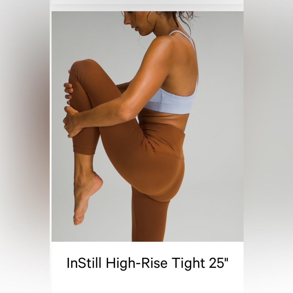 Lulu Lemon Instill Brown High-Rise Leggings 25’